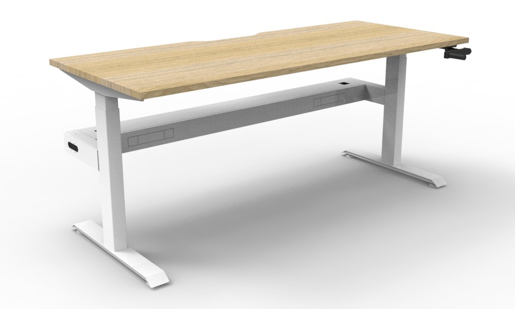 Boost Manual Height Adjustable Straight Desk
